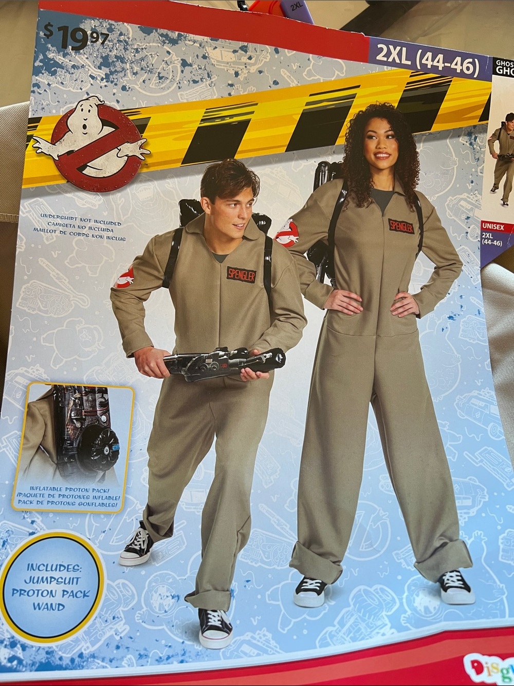 XXL Adult Ghostbusters Costume NWT